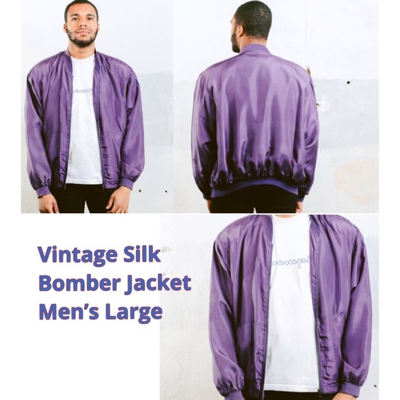 purple silk jacket